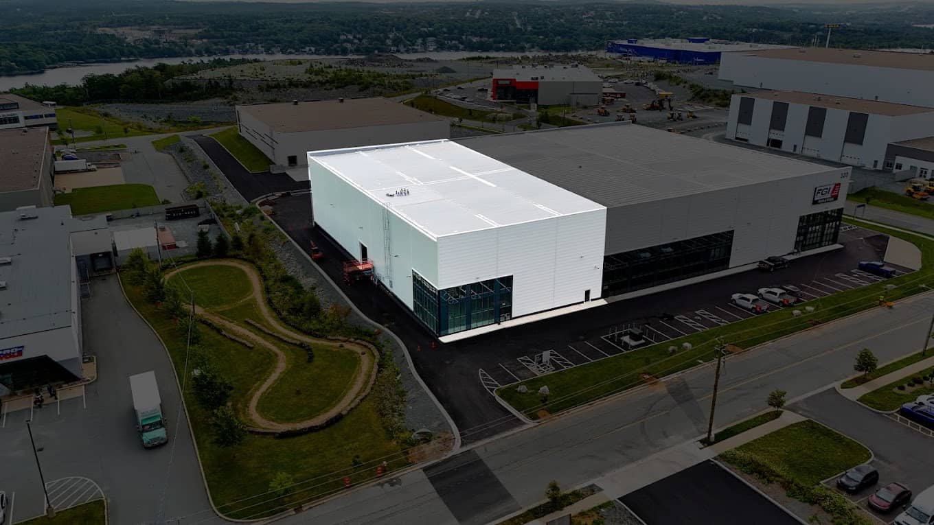 Drone aerial view of property